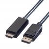 VALUE CABLE DISPLAYPORT - UHDTV M/M 3M 2160P 4K HDR NOIR