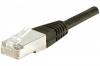 Cordon RJ45 CAT 6 S/FTP noir - 0,5 m